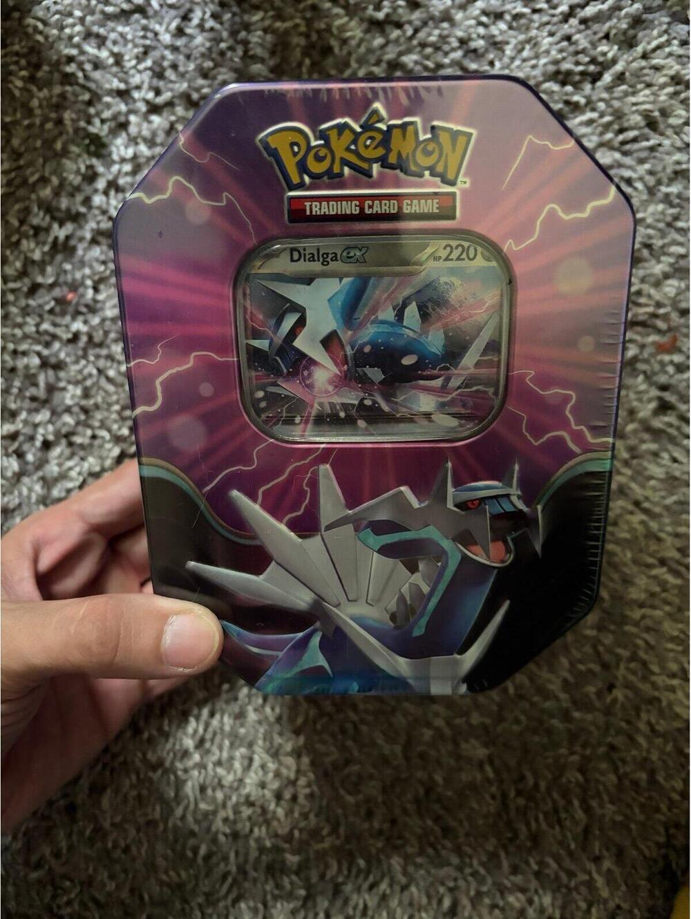 Pokémon TCG Azure Legends Dialga ex Tin Foil Promo 4 Booster Packs Sealed NEW